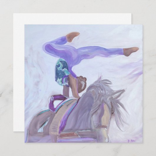 springpaard kaart (Voorkant / Achterkant)