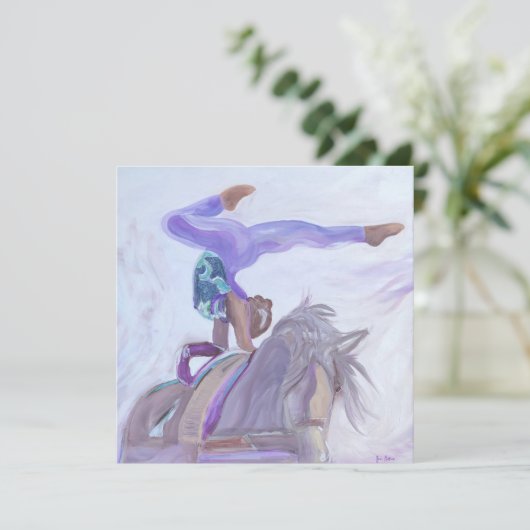 springpaard kaart (Staand voorkant)