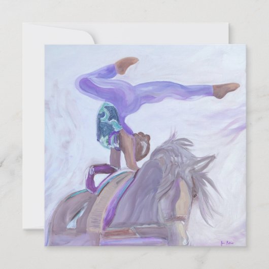 springpaard kaart (Voorkant)