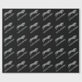 springpaard | Krabbel Paard | Paardentrainer Cadeaupapier (Vlak)