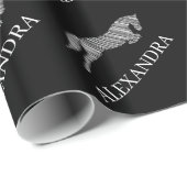 springpaard | Krabbel Paard | Paardentrainer Cadeaupapier (Rol Hoek)