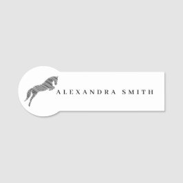 springpaard | Krabbel Paard | Paardentrainer Naamplaatje