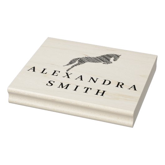 springpaard | Krabbel Paard | Paardentrainer Rubberstempel (Stempel)