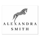 springpaard | Krabbel Paard | Paardentrainer Rubberstempel (Afrduk)