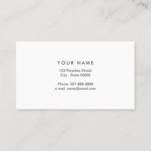 springpaard | Krabbel Paard | Paardentrainer Visitekaartje (Achterkant)