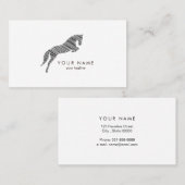 springpaard | Krabbel Paard | Paardentrainer Visitekaartje (Voorkant / Achterkant)