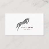 springpaard | Krabbel Paard | Paardentrainer Visitekaartje (Voorkant)