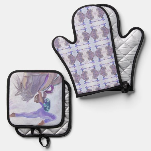 springpaard ovenwant & pannenlap set (Voorkant / Achterkant)