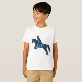 springpaard ruiter jager springer t-shirt (Voorkant volledig)
