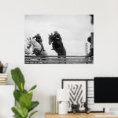  springpaarden poster (Thuiskantoor)