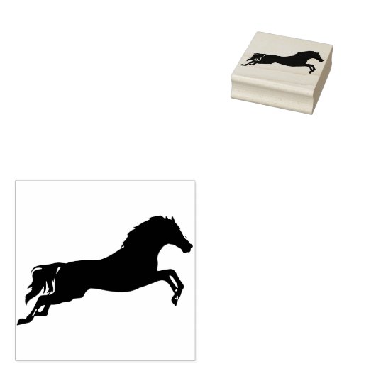 springpaardstempel rubberstempel (Gestempeld)