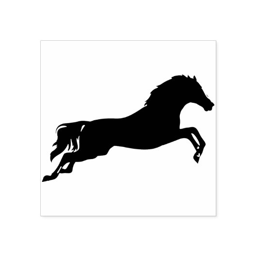 springpaardstempel rubberstempel (Afrduk)