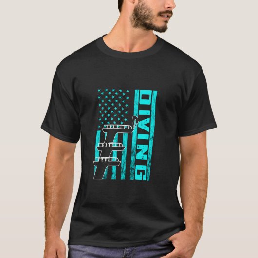 Springplank Duiken Verenigde Staten Amerika Spring T-shirt (Voorkant)