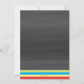 springplank van Birthday Colorful Chalkboard Kaart (Achterkant)