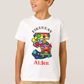 springplank Vijfde verjaardag shirt castle (Voorkant)