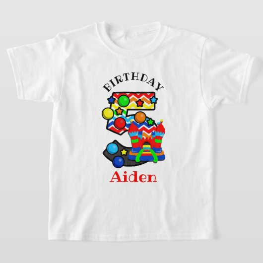 springplank Vijfde verjaardag shirt castle (Laagn)