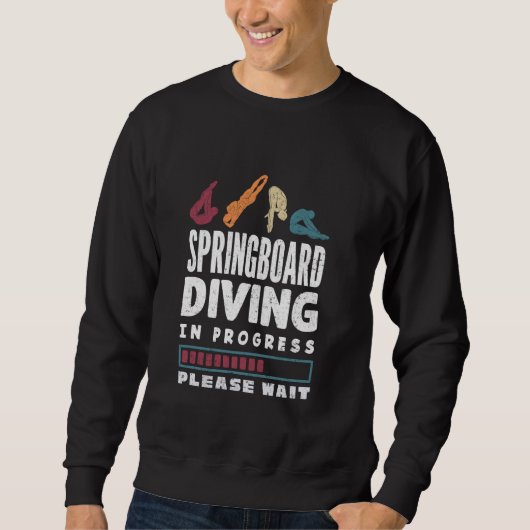 Springplankduiker in uitvoering trui (Voorkant)