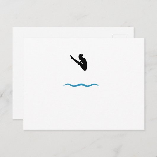 Springplankduiking Briefkaart (Voorkant / Achterkant)