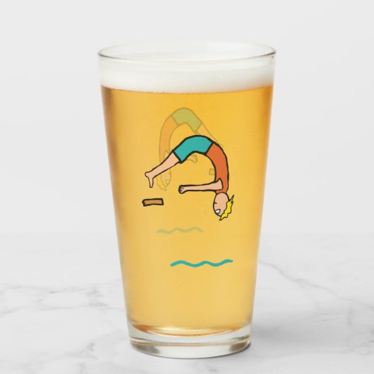 Springplankduiking Glas (Voorkant gevuld)