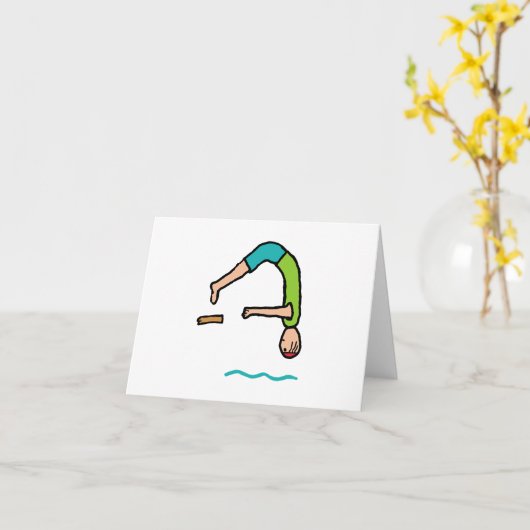 Springplankduiking Kaart (Gele Bloem)