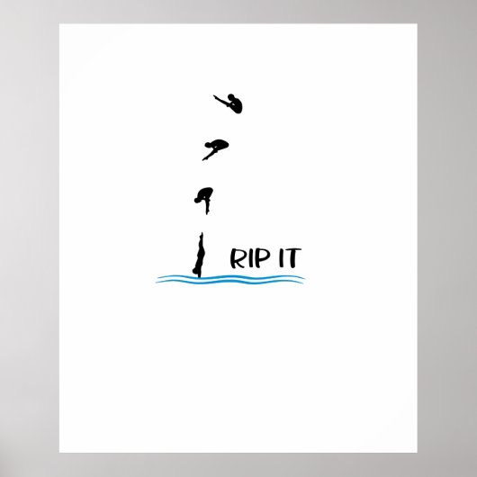 Springplankduiking Poster (Voorkant)