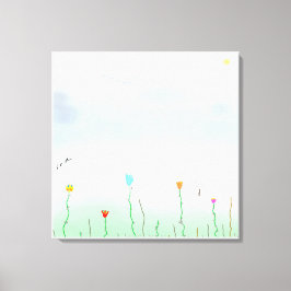 Spring's a-comin'! canvas afdruk