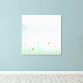 Spring's a-comin'! canvas afdruk (Insitu (Houten vloer))