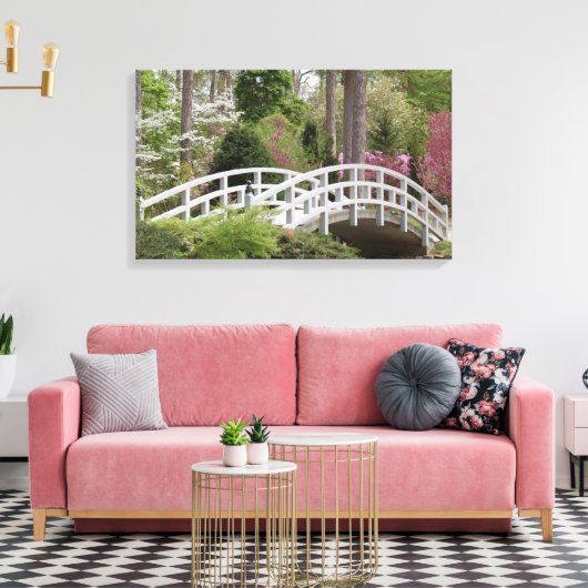Spring's Bridge Canvas Afdruk (Insitu (Woonkamer))