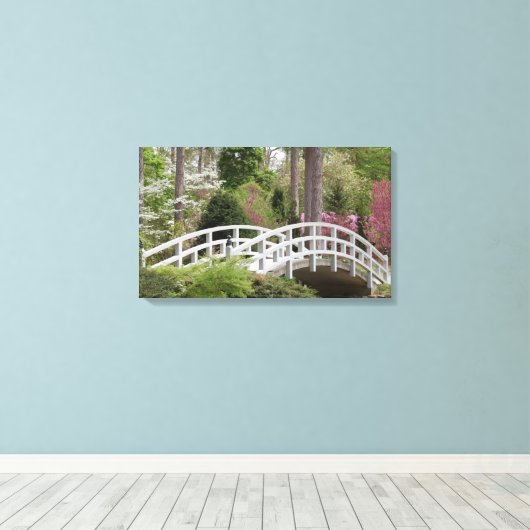 Spring's Bridge Canvas Afdruk (Insitu (Houten vloer))