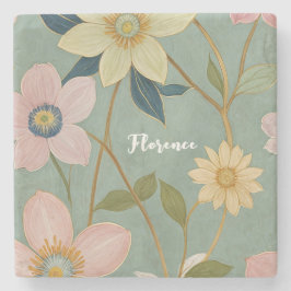 Spring's Gentle Awakening gepersonaliseerd Stenen Onderzetter