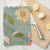 Spring's Gentle Awakening gepersonaliseerd Theedoek (Quarter Fold)