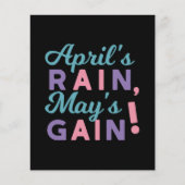 Spring's Promise - 'April's Rain, May's Gain!' Flyer (Voorkant)