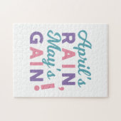 Spring's Promise - 'April's Rain, May's Gain!' Legpuzzel (Horizontaal)