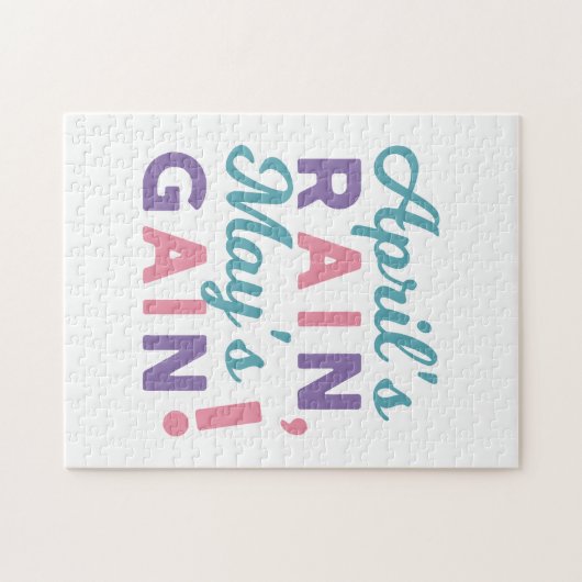 Spring's Promise - 'April's Rain, May's Gain!' Legpuzzel (Horizontaal)