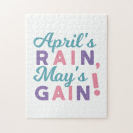 Spring's Promise - 'April's Rain, May's Gain!' Legpuzzel