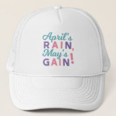 Spring's Promise - 'April's Rain, May's Gain!' Trucker Pet (Voorkant)