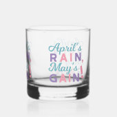 Spring's Promise - 'April's Rain, May's Gain!' Whisky Glas (Achterkant)