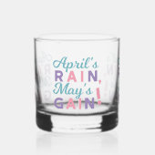 Spring's Promise - 'April's Rain, May's Gain!' Whisky Glas (Links)