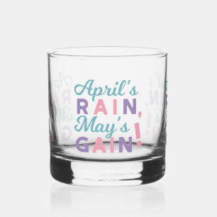 Spring's Promise - 'April's Rain, May's Gain!' Whisky Glas
