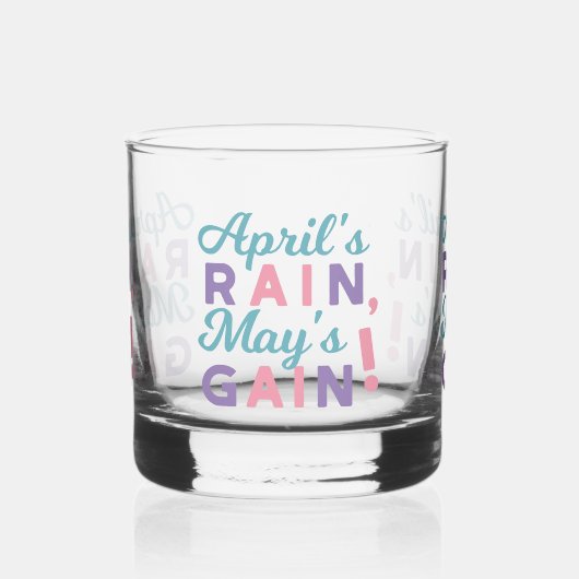 Spring's Promise - 'April's Rain, May's Gain!' Whisky Glas (Links)