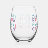 Spring's Promise - 'April's Rain, May's Gain!' Wijnglas Zonder Voet (Rechts)