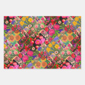 Springs-sets Floral, Mah Jongg en Melange Inpakpapier Vel (Voorkant)