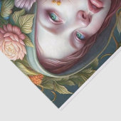 Springs Whisper Garden Maiden Jade-Roos Decoupage Tissuepapier (Detail)