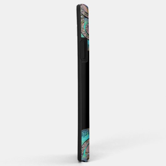 Springsalla Uniek Elegant Koel Monogram Case-Mate iPhone Case (Achterkant/rechts)