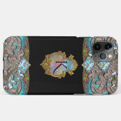 Springsalla Uniek Elegant Koel Monogram Case-Mate iPhone Case (Achterkant (horizontaal))