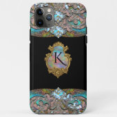 Springsalla Uniek Elegant Koel Monogram Case-Mate iPhone Case (Achterkant)