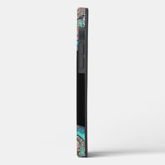 Springsalla Uniek Elegant Koel Monogram Case-Mate iPhone Case (Achterkant / Links)