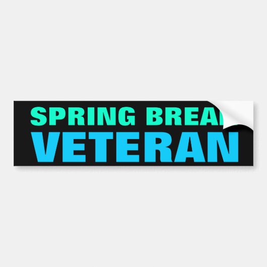 SPRINGSPROBLEEKVETERAANSE bumpersticker (Voorkant)