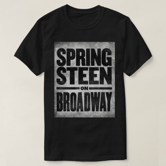 Springsteen in het Broadway Walter Kerr Theater T-shirt (Design voorkant)