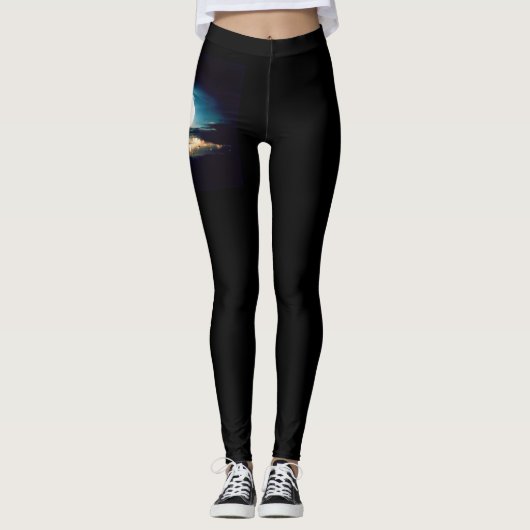 springstof leggings (Voorkant)